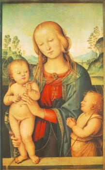 彼得羅 貝魯吉諾 Madonna with Child and Little St John 彼得羅 貝魯吉諾 Madonna with Child and Little St John